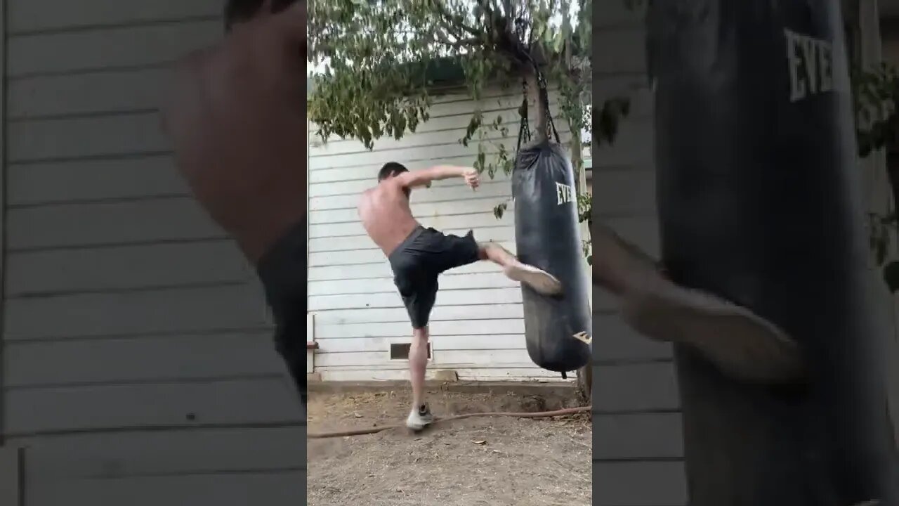 18 Year Old Hit Heavy Bag