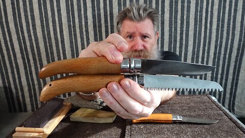 Opinel No.12 Pocket Knife and Pocket Saw. Ideal lightweight travel and bushcraft companion.