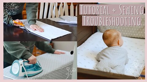 DIY Baby Bumper Pad Cover (update baby nursery & save 💰) Baby Sewing Project & fixing my mistake 😅