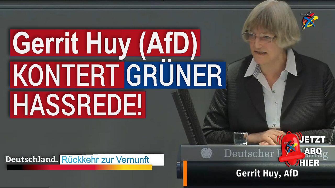 Gerrit Huy (AfD) KONTERT GRÜNER HASSREDE!