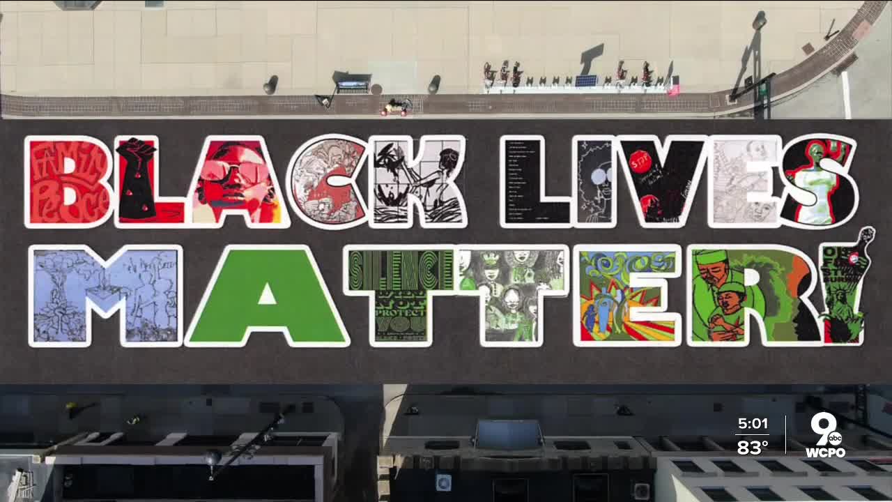 Artists have two days to paint Cincinnati's 'Black Lives Matter' mural