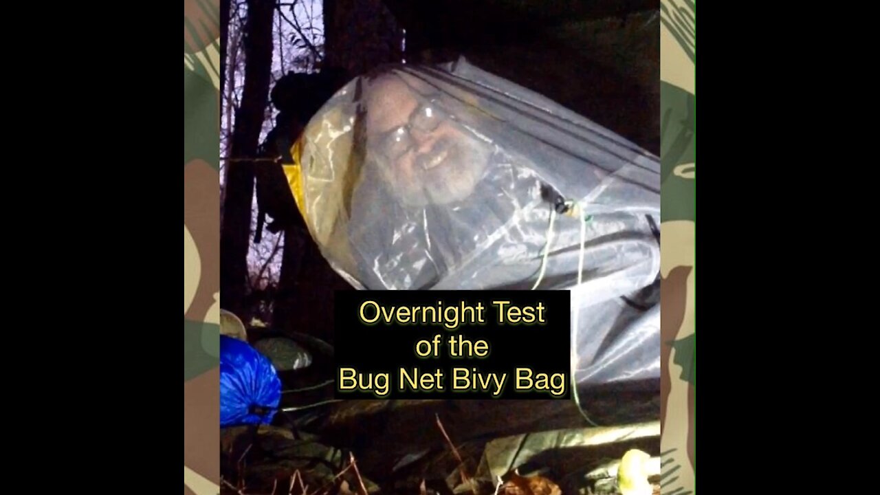 Overnight in the Bug Net Bivy Bag out at the Survival Site