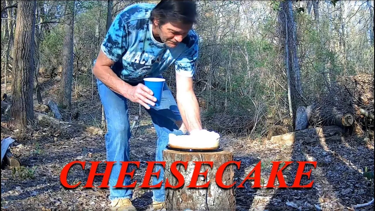 I left a cheesecake in the woods, lets see what happens!