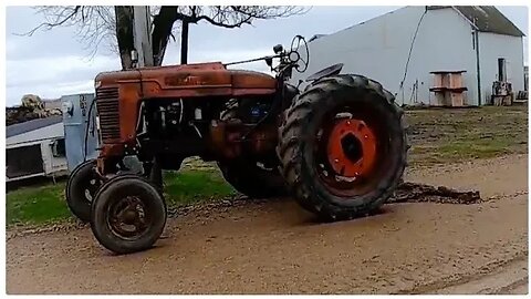 Yard Leveling with a 4bt Cummins Powered Farmall M