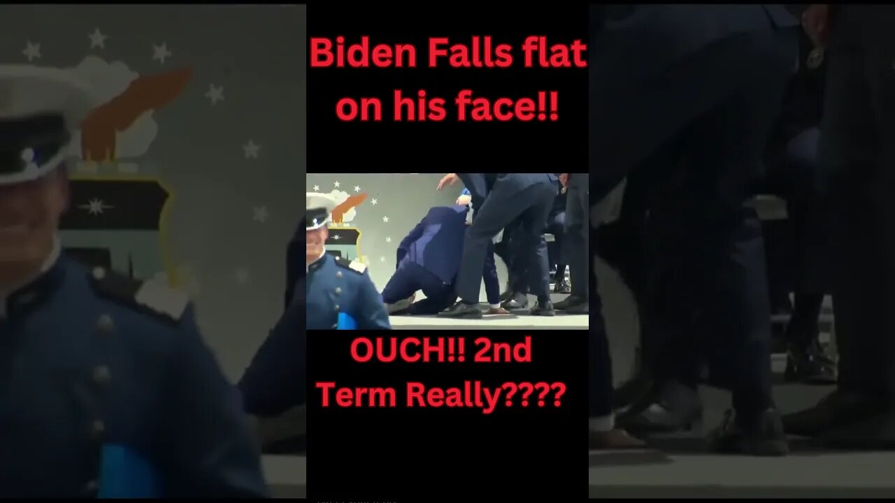 Biden Falls flat on his face OUCH!! 2nd Term?? #biden #shortsvideo #shorts #shortsfeed