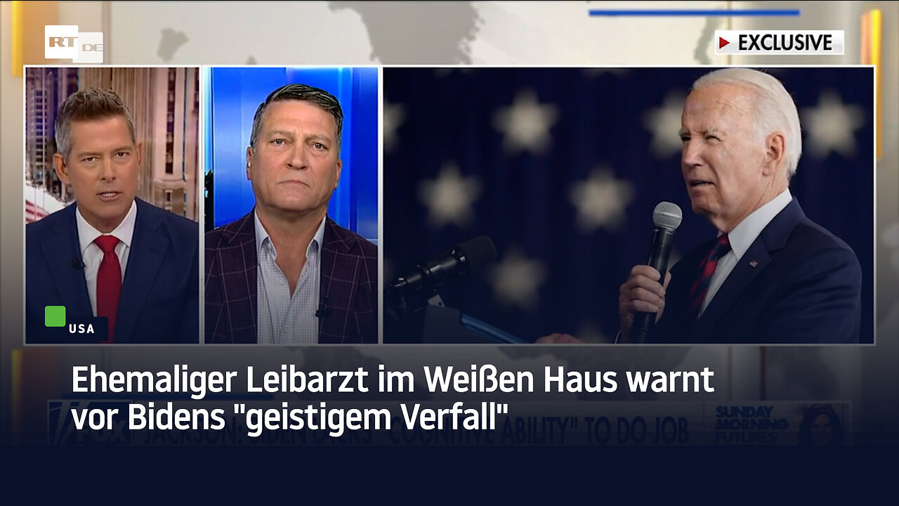 Ehemaliger Leibarzt im Weißen Haus warnt vor Bidens "geistigem Verfall"