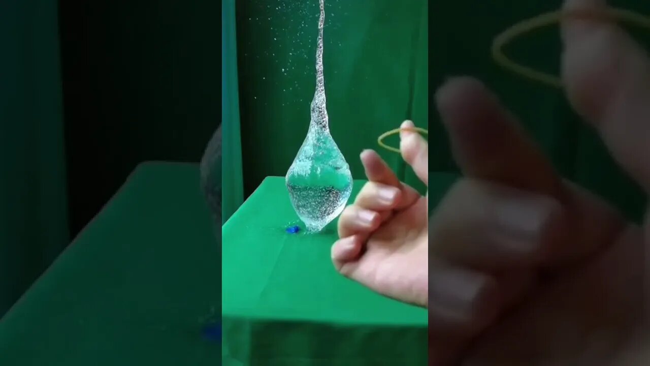 Popping a Water balloon