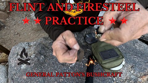 FLINT & FIRE STEEL PRACTICE - FRIE MAKING SKILLS