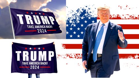 Trump 2024 Campaign Take America Back Flag