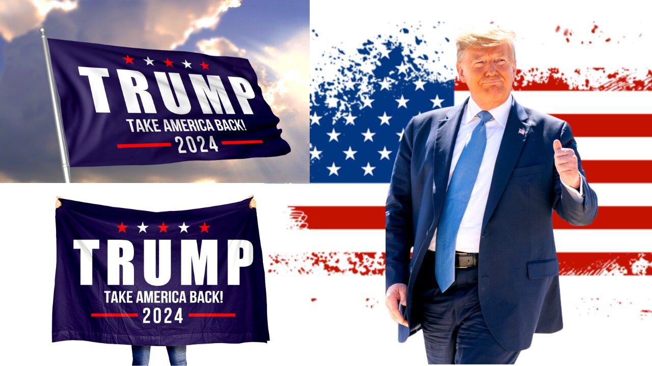 Trump 2024 Campaign Take America Back Flag