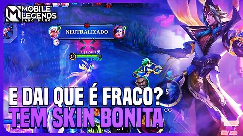 USEI O PIOR MAGO DO JOGO COM A NOVA SKIN | MLBB