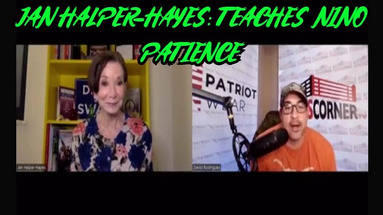 Dr. Jan Halper-Hayes: Teaches Nino Patience ~ Ninos Corner