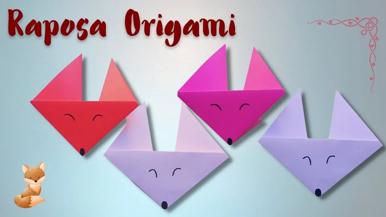 RAPOSA DE PAPEL/MUITO FÁCIL DE FAZER/DIY/ORIGAMI/NO DECEPTION