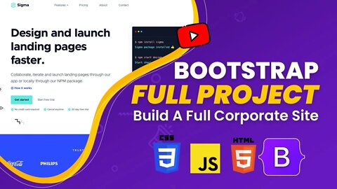 Bootstrap 5 Corporate Full Build: Build Footer (Part 10)