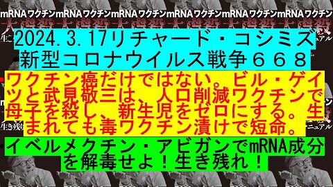 2024.3.17リチャード・コシミズ 新型コロナウイルス戦争６６８