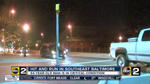 Baltimore City Police searching for hit and run driver