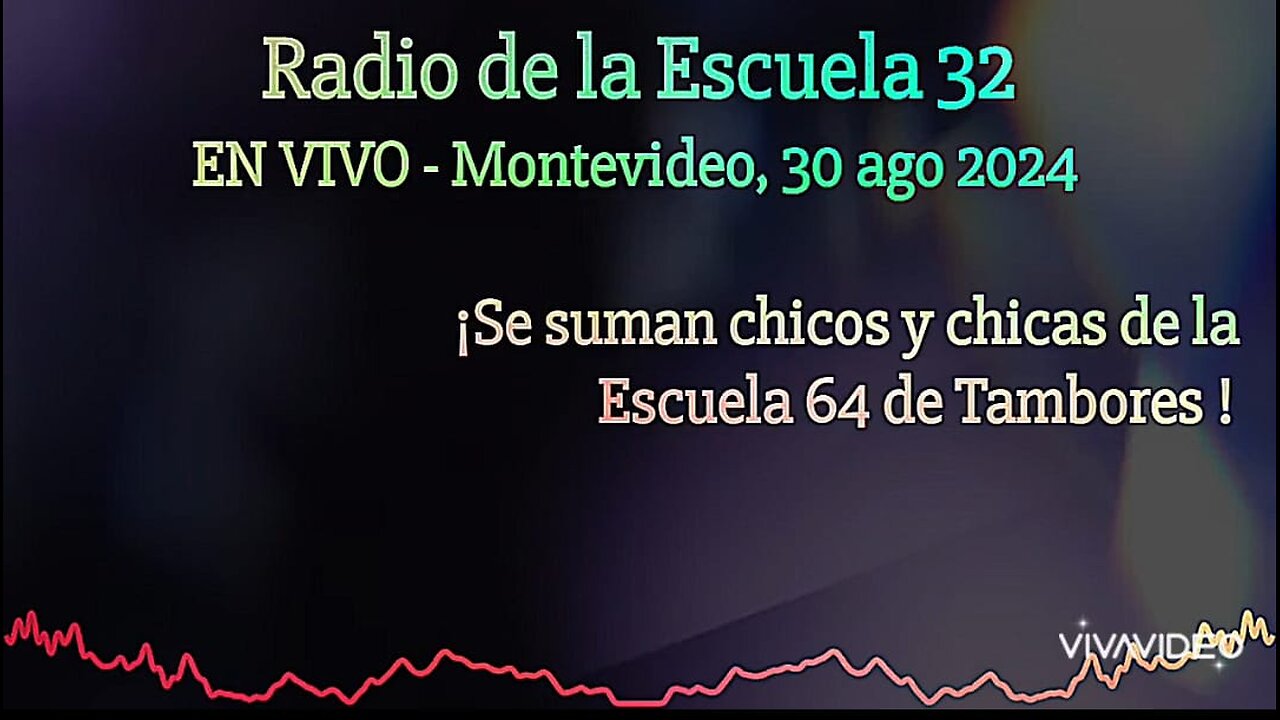 Radio Escuela 32 - Participación de chicos y chicas de la Escuela 64 de Tambores - 30 ago 2024