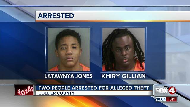 Two People Arrested For Alleged Theft