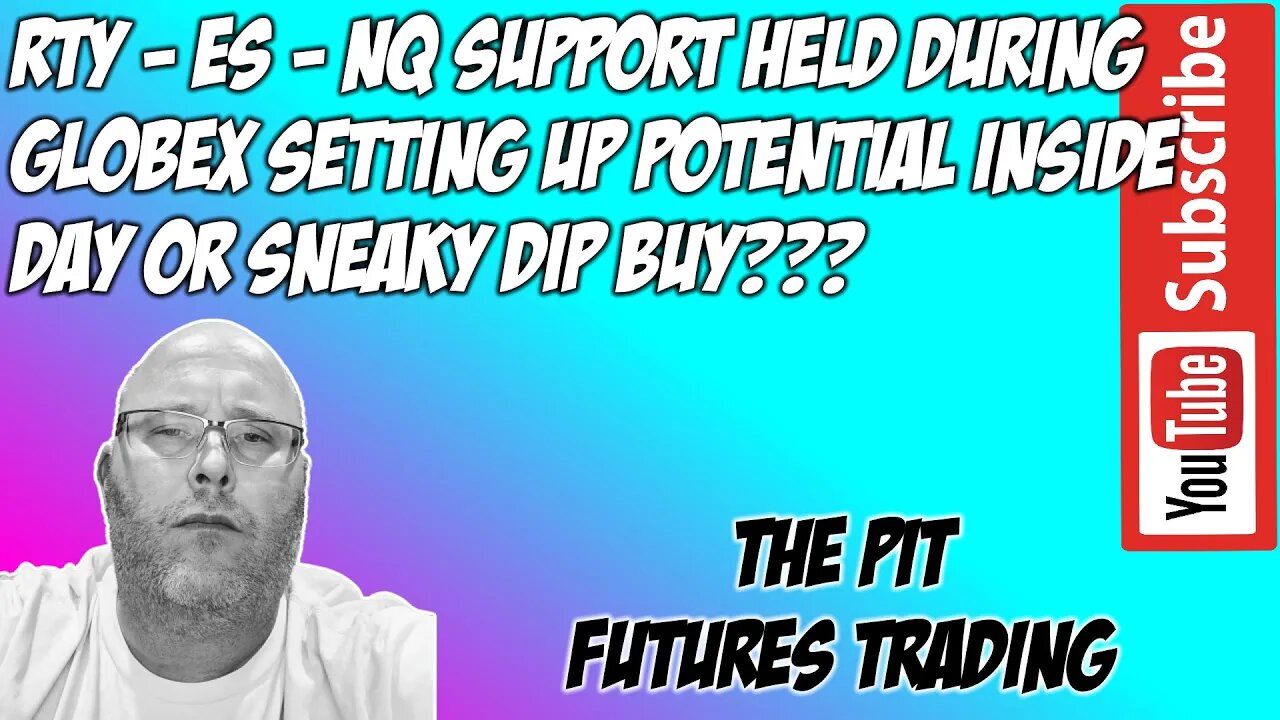 ES NQ Support Holding Dip Bought Overnight - Premarket Trade Plan - The Pit Futures Trading