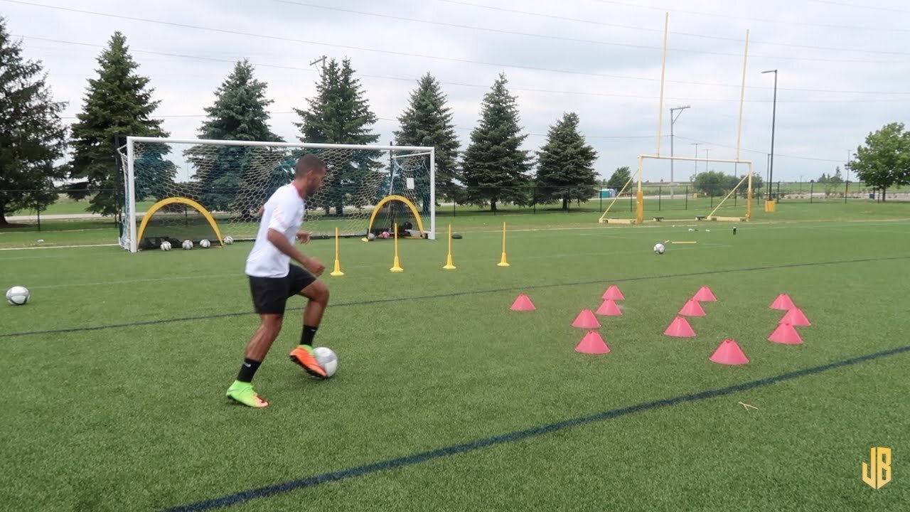 High Intensity Soccer Drills - Training Session With a Subscriber!