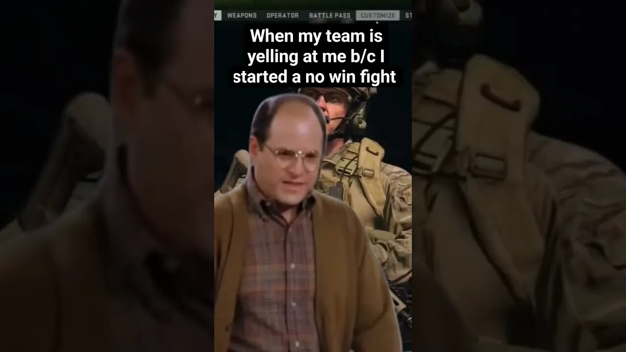 calm down guys #shorts #gamingmemes #Georgecostanza #warzonememes #battleroyale #apex #fortnite #mw2