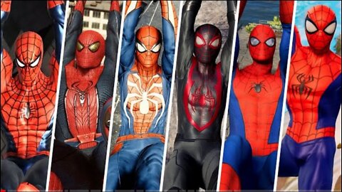 Evolution of swinging spider man
