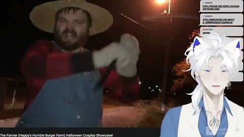 Ryozen Reed's Reaction to my Farmer (Happy's Humble Burger Farm) Halloween Cosplay Showcase!