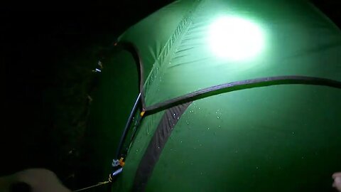 checking the tent over before bed. 25th March 2023