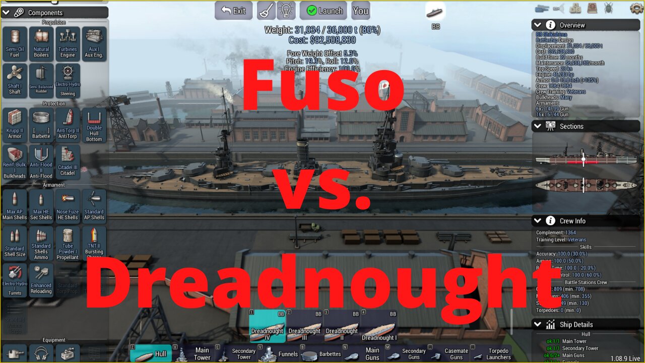 Fuso vs. Dreadnought