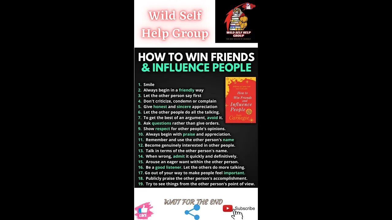 🔥How to win friends and influence people🔥#shorts🔥#viralshorts🔥#motivation🔥#wildselfhelpgroup🔥