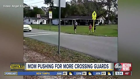 Local mom wants crossing guards for elementary school kids