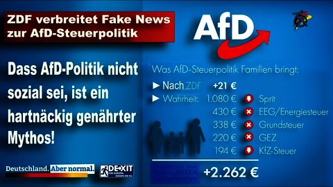 ZDF verbreitet Fake News zur AfD-Steuerpolitik