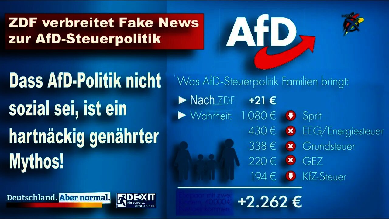 ZDF verbreitet Fake News zur AfD-Steuerpolitik