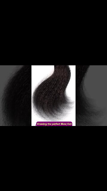 Drawing Kinky Hair on Procreate #procreate #drawing #procreatebrushes #arttutorial