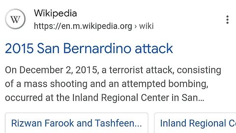 2015 ST BERNARDINO ATTACK USA