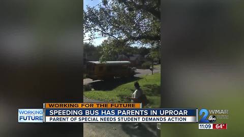Video of bus speeding with special needs children on board has parents in uproar