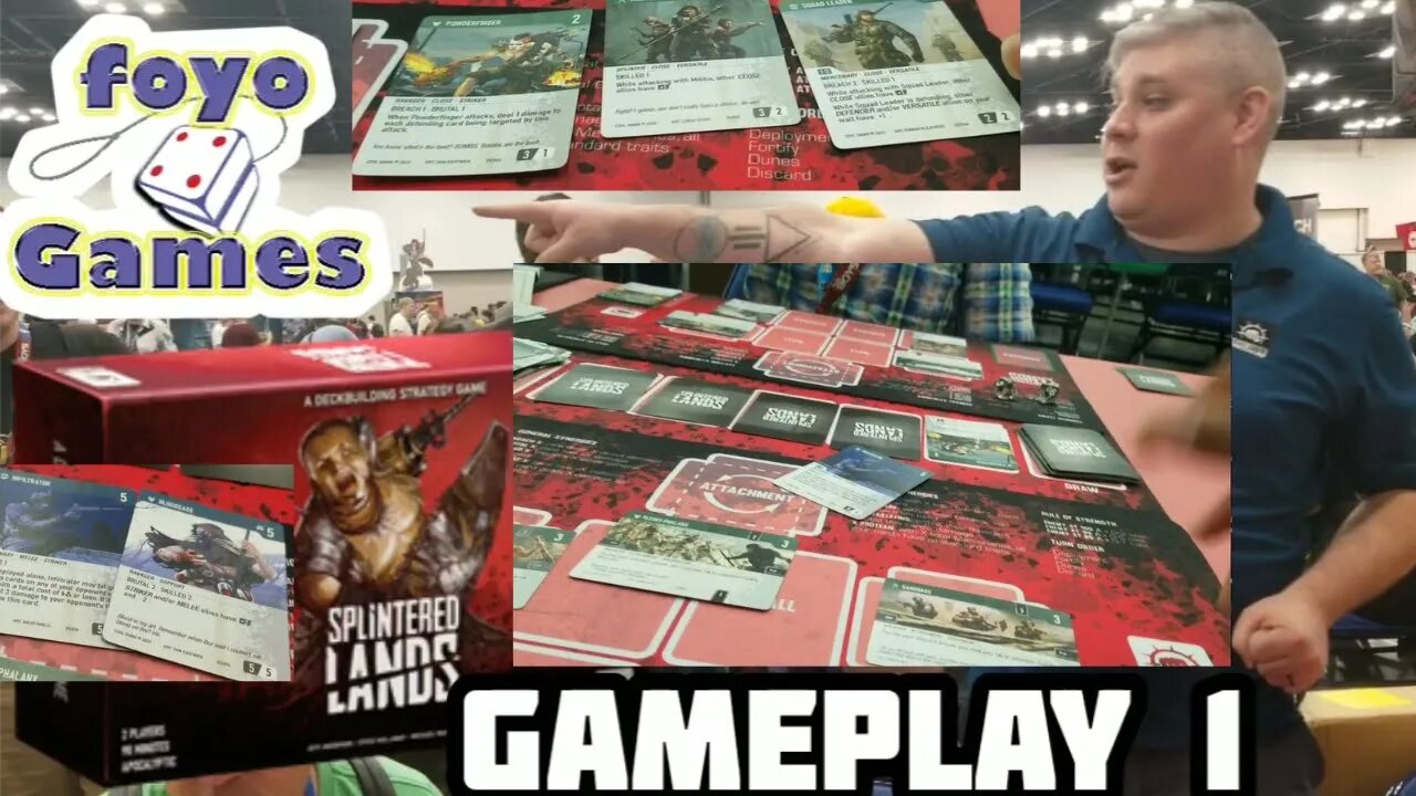 Splintered Lands - Gameplay 1 | Dueling Deck Building 3 Zones | Gen Con