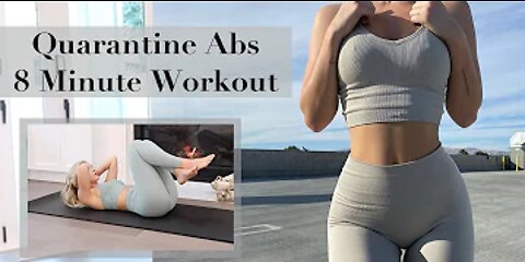 QUARANTINE ABS | My 8 Minute Go-To Cinch Waist Workout