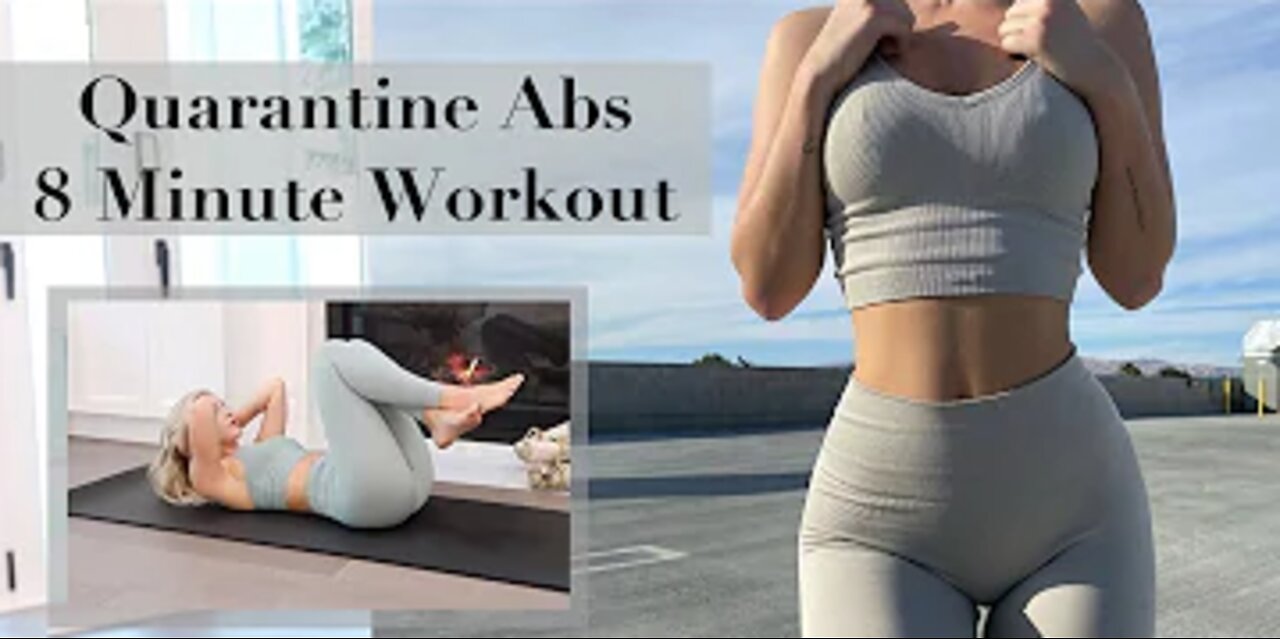 QUARANTINE ABS | My 8 Minute Go-To Cinch Waist Workout