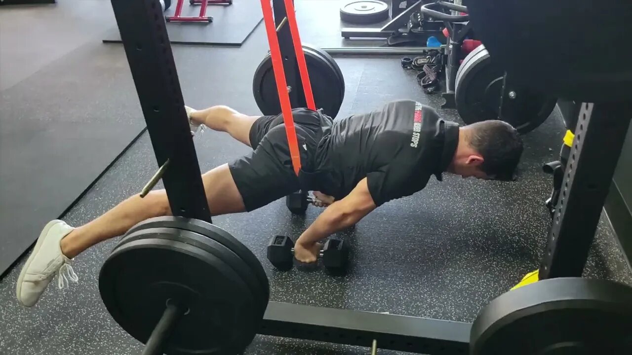 Band Assisted Straddle Planche Pushups