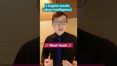 3 English insults (about intelligence) with English Teacher Charles #shorts