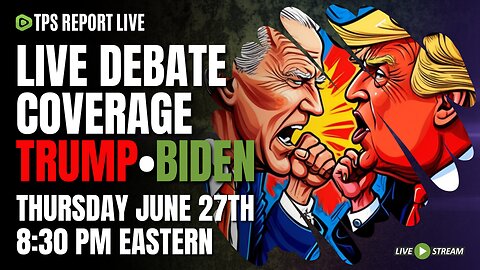 THE DEBATE CNN DON’T WANT YOU TO SEE • LIVE COVERAGE BEGINNING AT 8:30PM EST