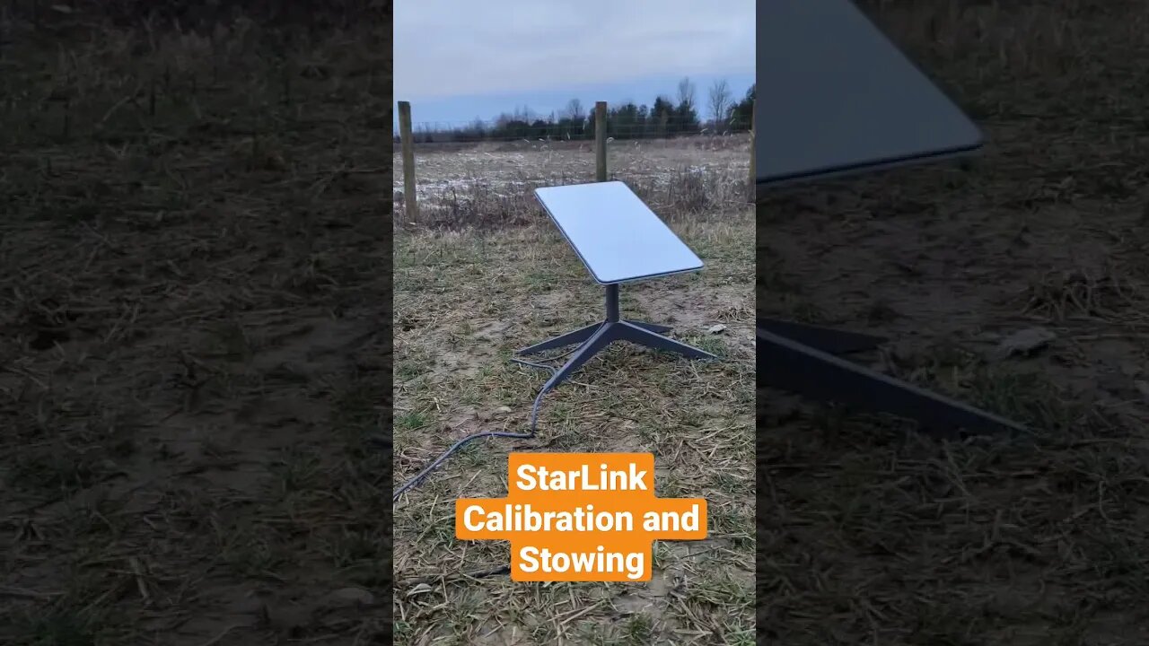 Starlink calibrating and stowing #starlink #spacex #internet