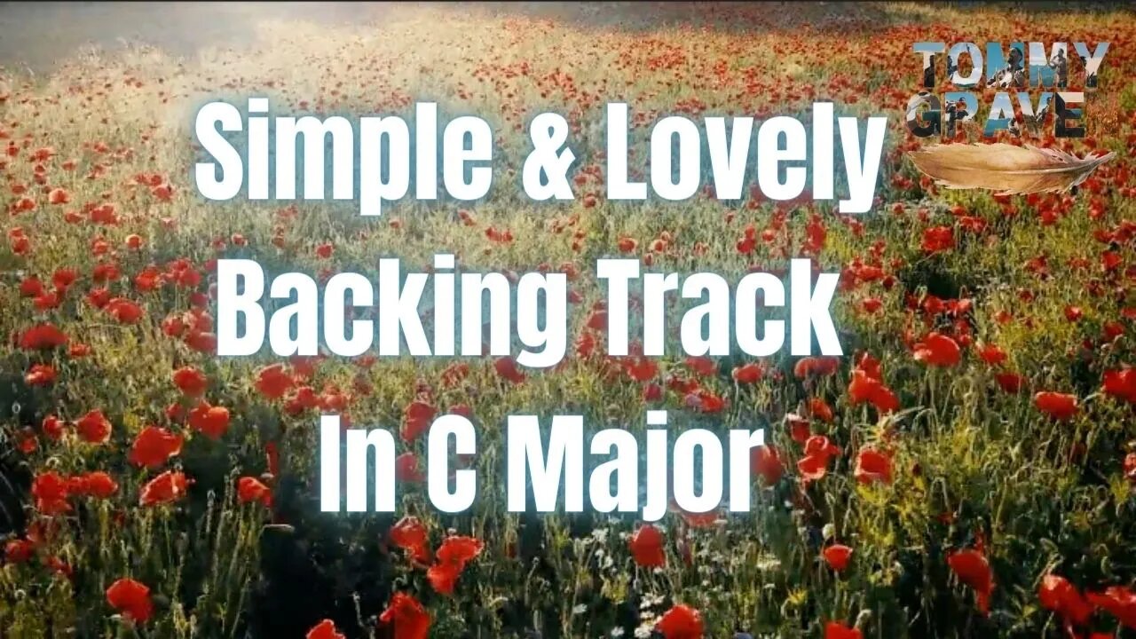 Simple and Lovely Backing Track in C Major (licensing available)