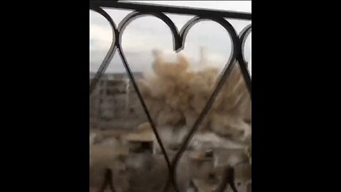 Man films unguided bombs being dropped by his house