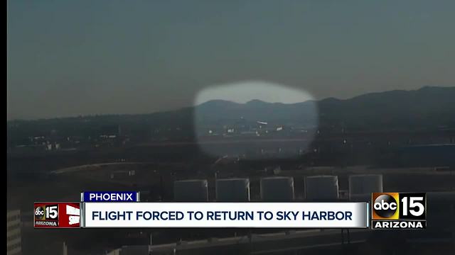 Flight forced to return to Sky Harbor Airport