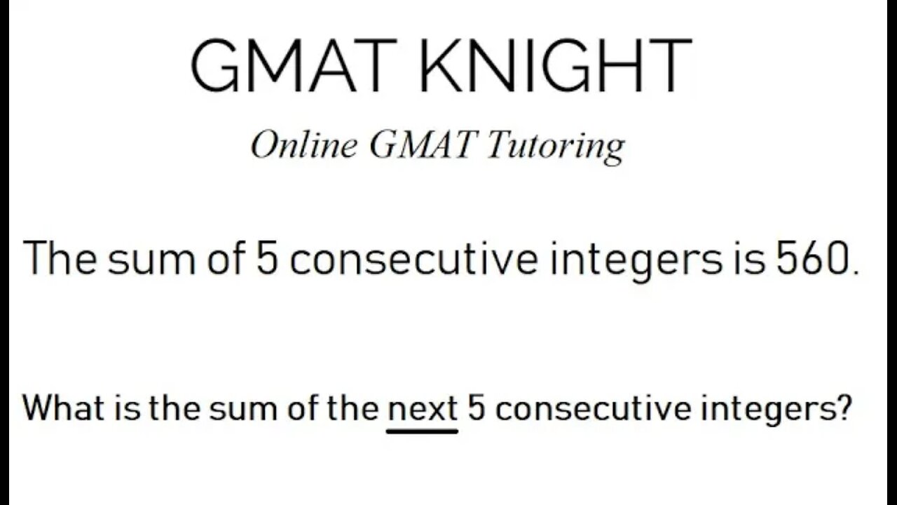 How to get better at GMAT Quant. Add with an algebra mindset.
