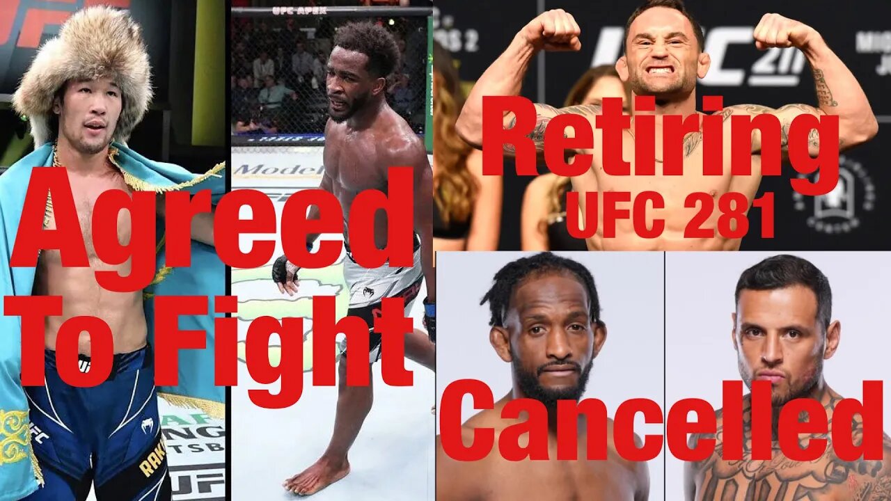 Dana White Announces HUGE NEW FIGHTS Shavkat Rakhmonov Vs Geoff Neal, Frankie Edgar Retires UFC 281!