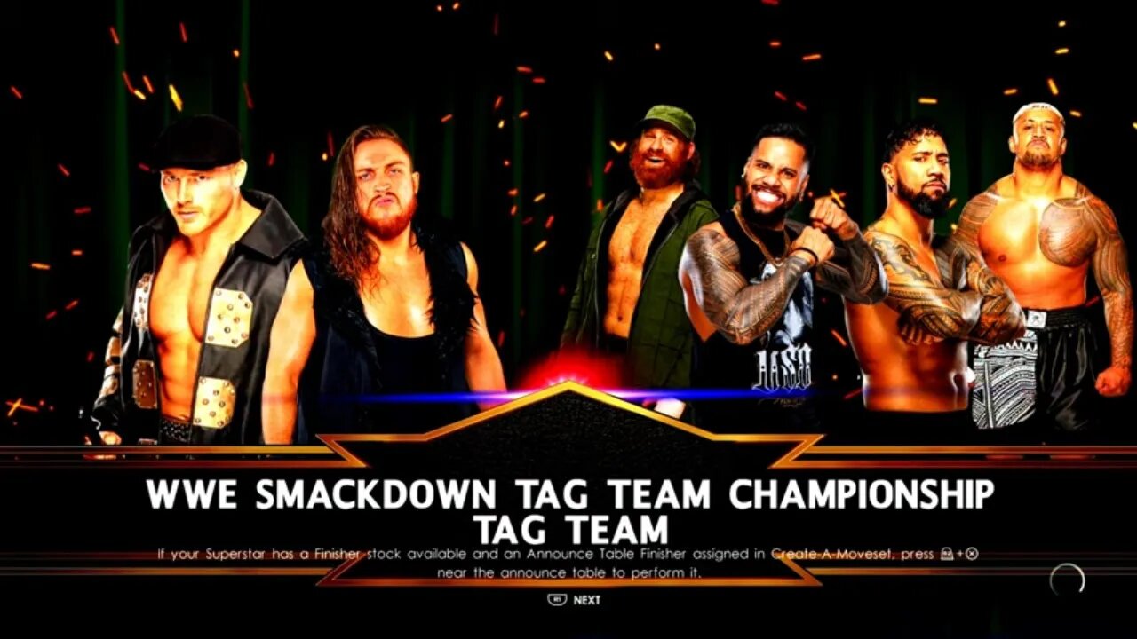 WWE Crown Jewel 2022 The Usos vs The Brawling Brutes for the Undisputed WWE Tag Team Titles