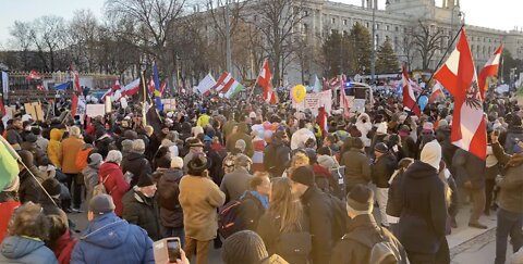 Demonstration in Wien/Vienna 15.01.2022